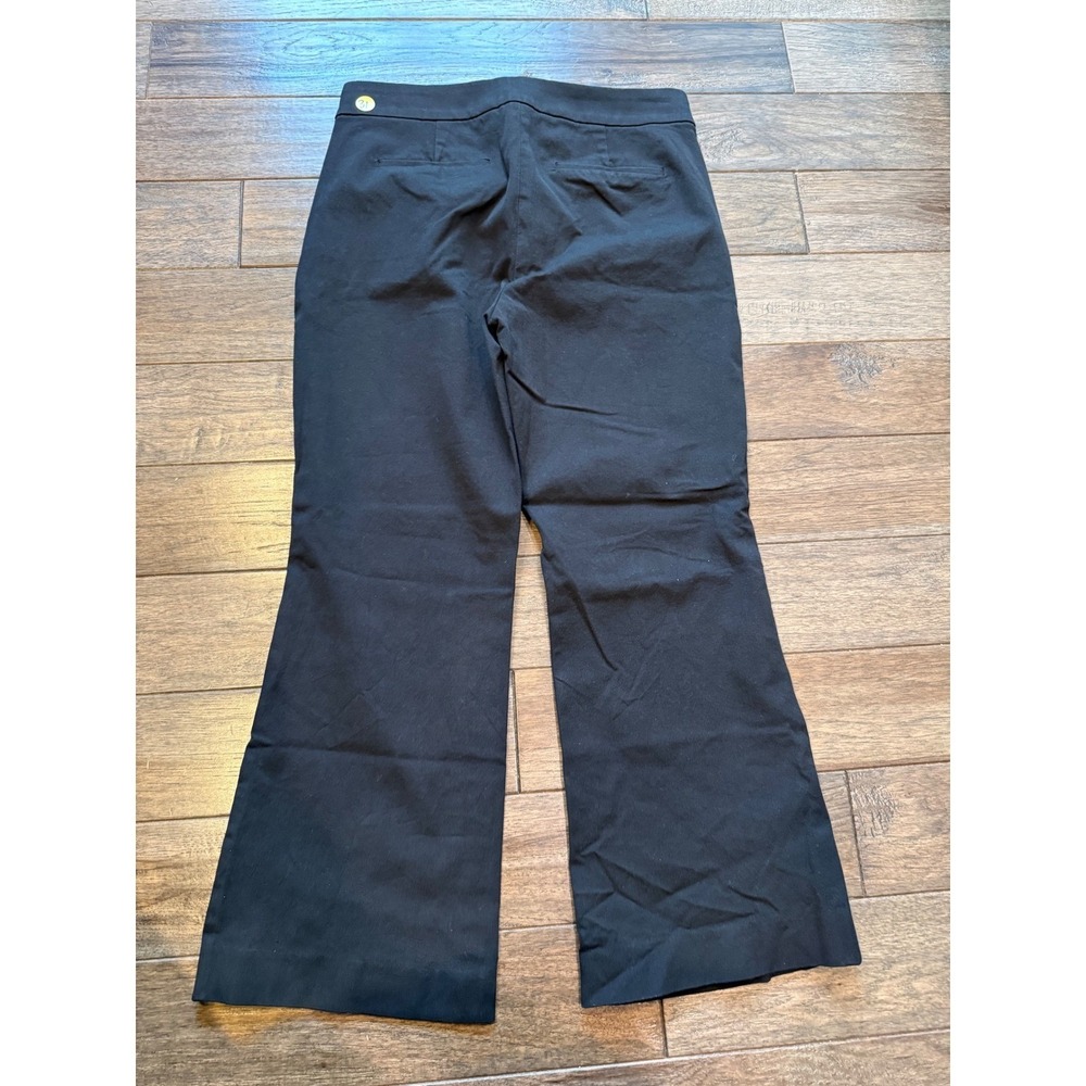 J.Crew Kelsey Pant Women 4 Black Cotton Blend Flare Leg Trousers - Picture 2 of 8